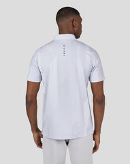Men'S Golf Printed Polo - Stone Grey