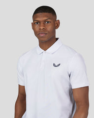 Men'S Golf Printed Polo - White