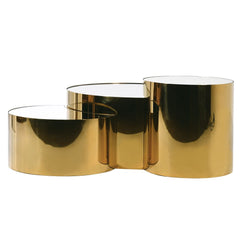 طاولات Dwell Gold Mirror Top المتداخلة