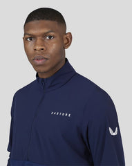 Men’S Long Sleeve 1/2 Zip Top - Navy