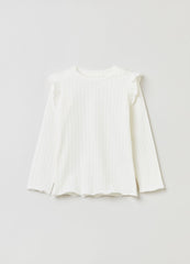 Ovs Long-Sleeved T-Shirt With Frills