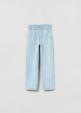 Ovs Paper Bag Jeans With Fading