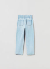 Ovs Paper Bag Jeans With Fading