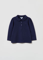 Ovs Solid Colour Stretch Cotton Polo Shirt