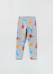 Ovs Stretch Leggings With All-Over Print