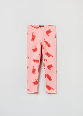 Ovs Stretch Leggings With All-Over Print