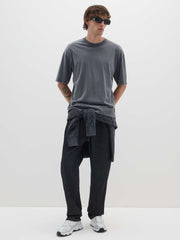 OVS Grey Pure Cotton Boxy Fit T-Shirt