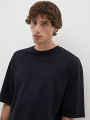 OVS Black Pure Cotton Boxy Fit T-Shirt