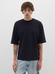 OVS Black Pure Cotton Boxy Fit T-Shirt