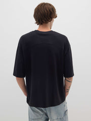 OVS Black Pure Cotton Boxy Fit T-Shirt