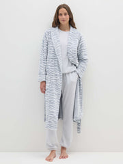 OVS Multicolour Dressing Gown With Belt And Pockets