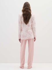 OVS Pink Pure Cotton Regular Fit Pyjamas With Buttons