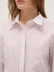 OVS Multicolour striped slim fit cotton blend shirt with classic collar