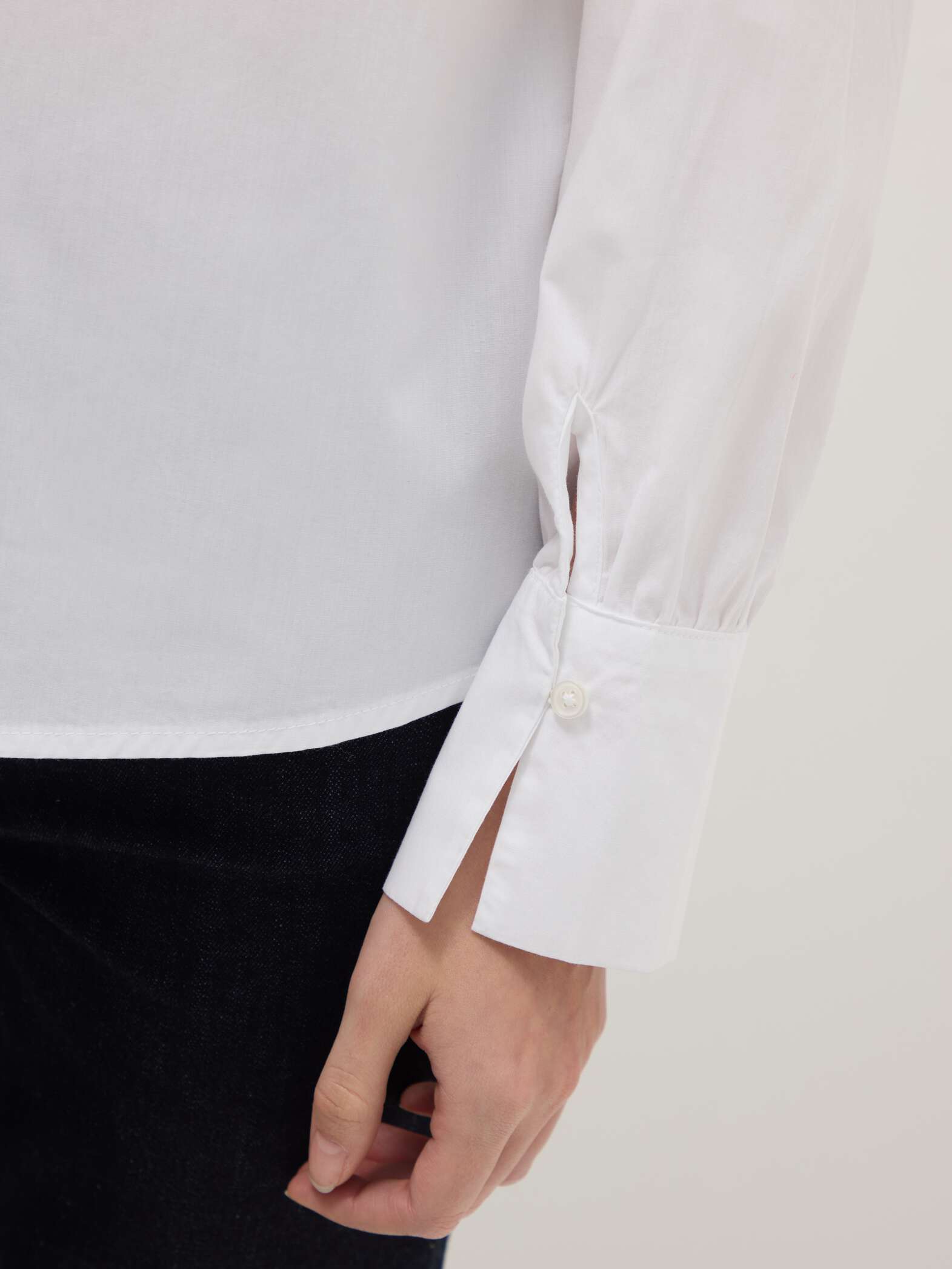 OVS White pure cotton regular fit shirt with ribbon collar