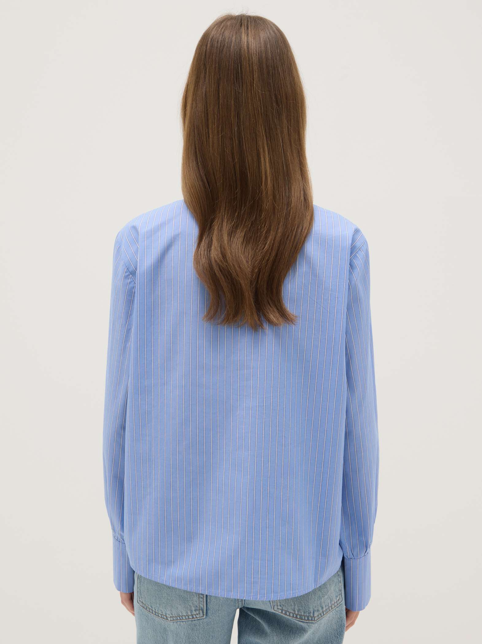 OVS Multicolour striped shirt in pure cotton regular fit with band collar