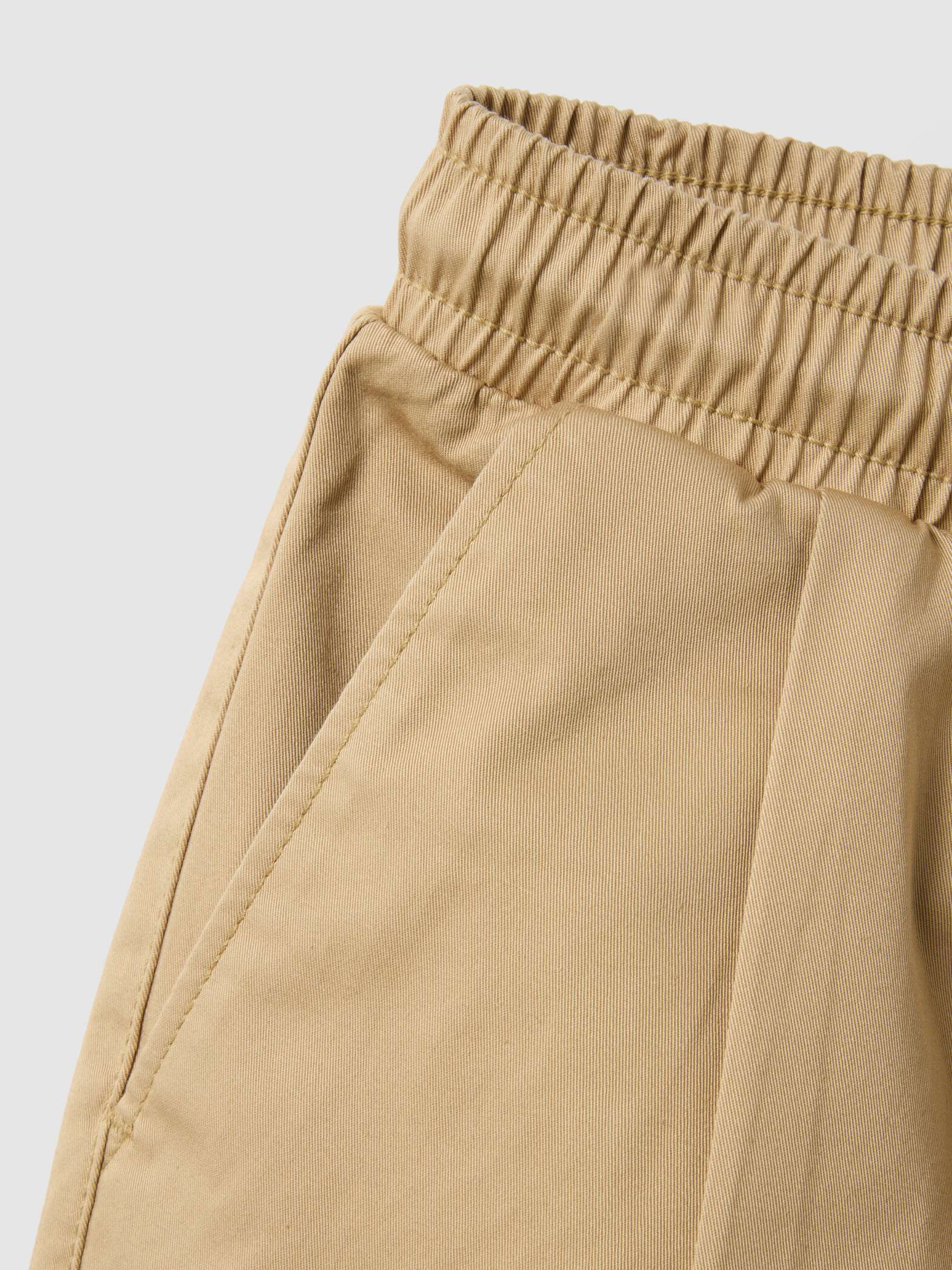 OVS Beige Stretch Cotton Jogger Trousers for Kids