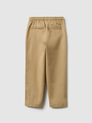 OVS Beige Stretch Cotton Jogger Trousers for Kids