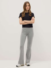 OVS Grey flared stretch cotton leggings