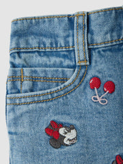 OVS Pure Cotton Shorts With Embroidery