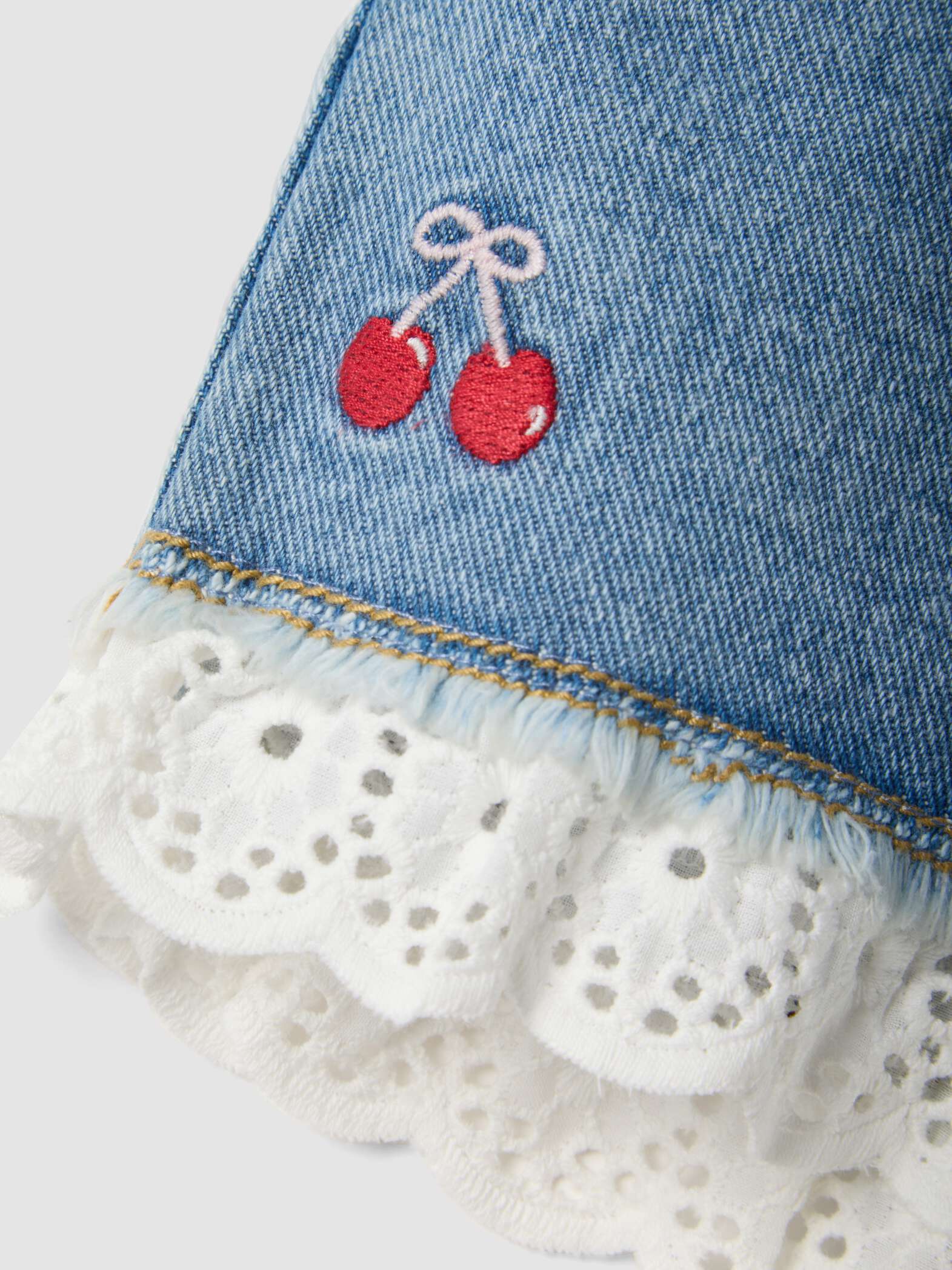 OVS Pure Cotton Shorts With Embroidery