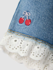 OVS Pure Cotton Shorts With Embroidery
