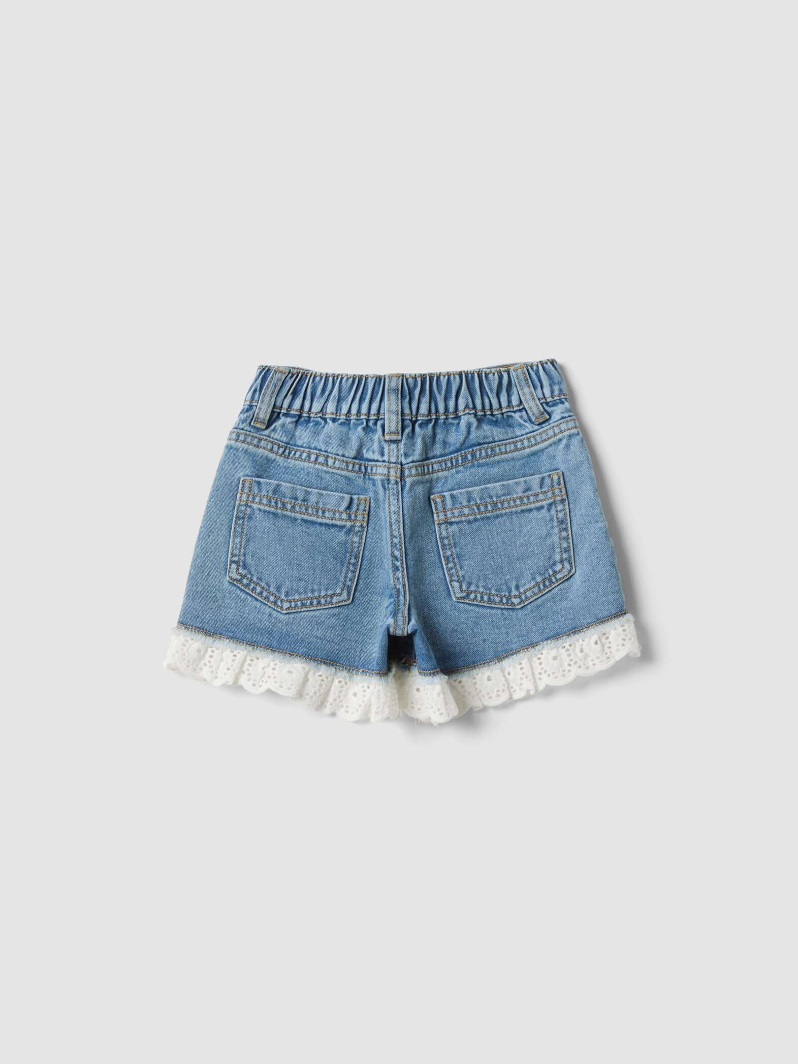 OVS Pure Cotton Shorts With Embroidery