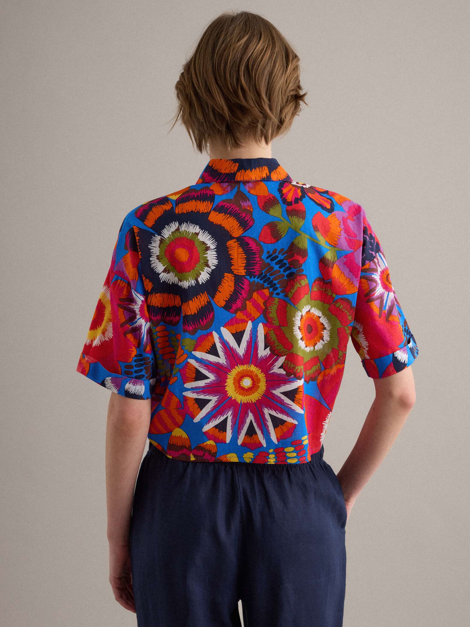 OVS Multicoloured Pure Cotton Crop Shirt