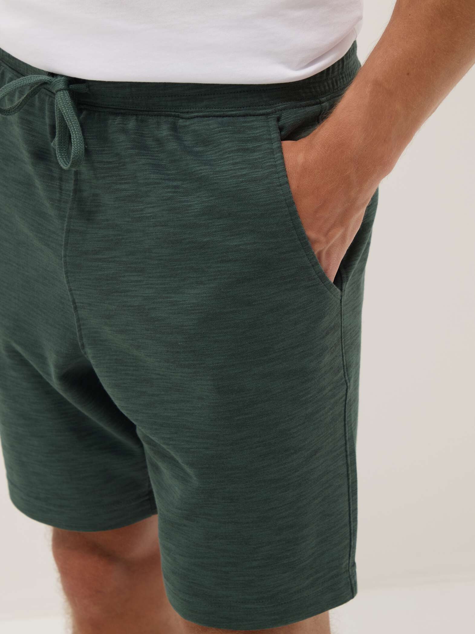 OVS Green Cotton-Blend Regular-Fit Pyjama Shorts