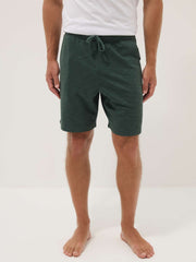 OVS Green Cotton-Blend Regular-Fit Pyjama Shorts