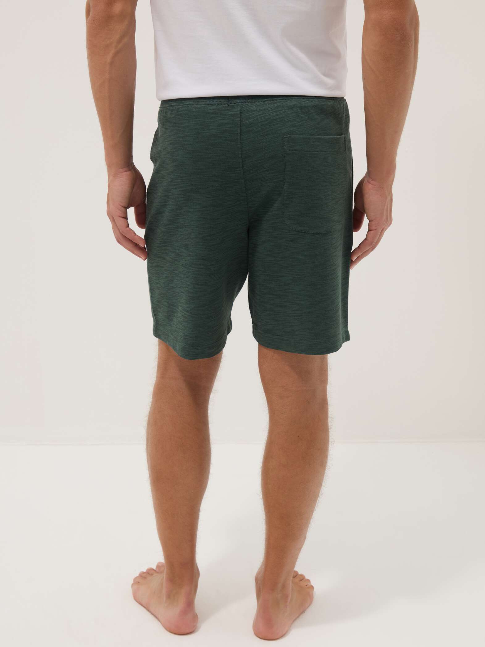 OVS Green Cotton-Blend Regular-Fit Pyjama Shorts