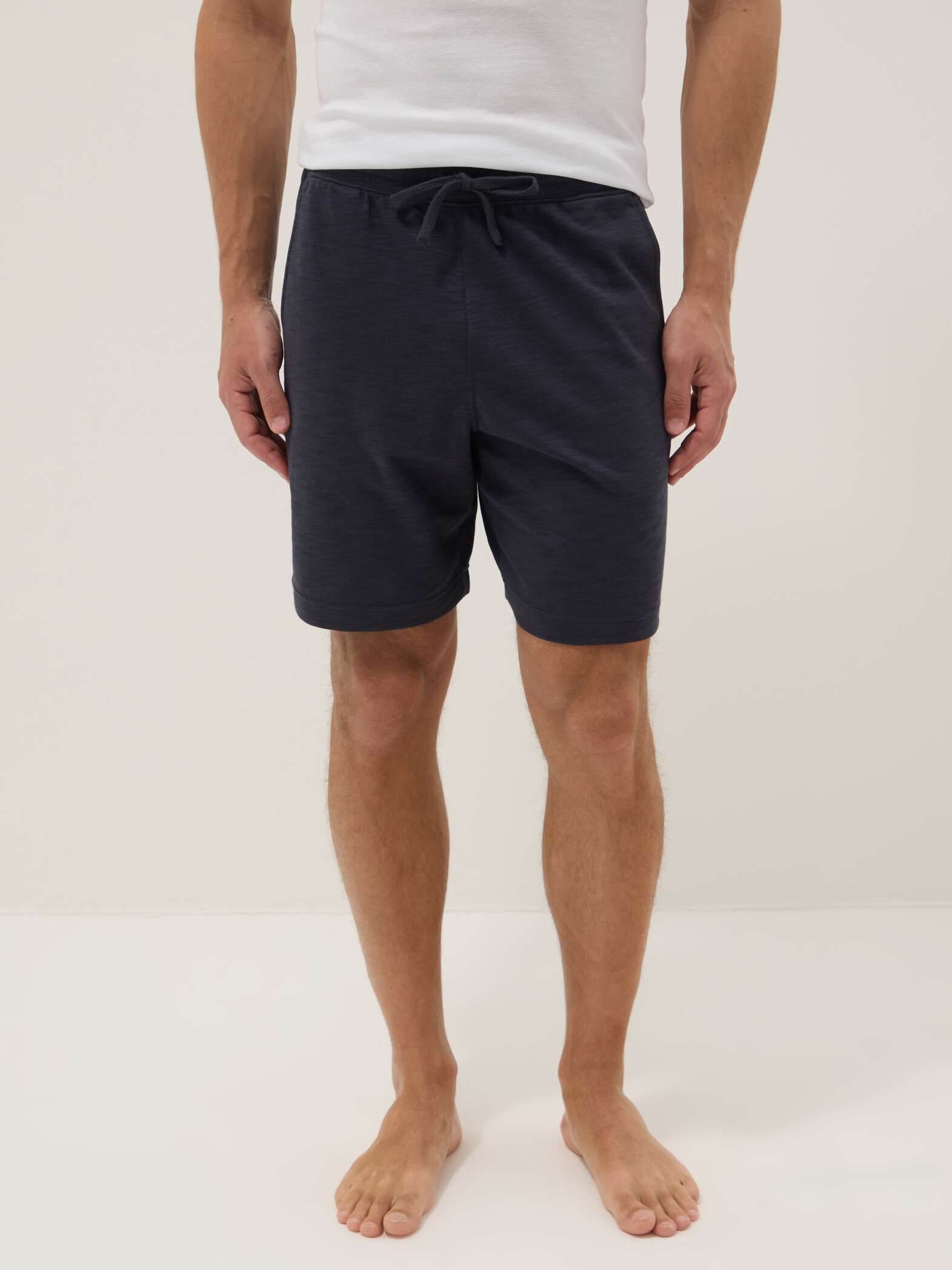 OVS Grey Cotton-Blend Pyjama Shorts, Regular Fit