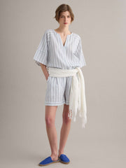 OVS White Pure Cotton Striped Shirt