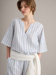 OVS White Pure Cotton Striped Shirt