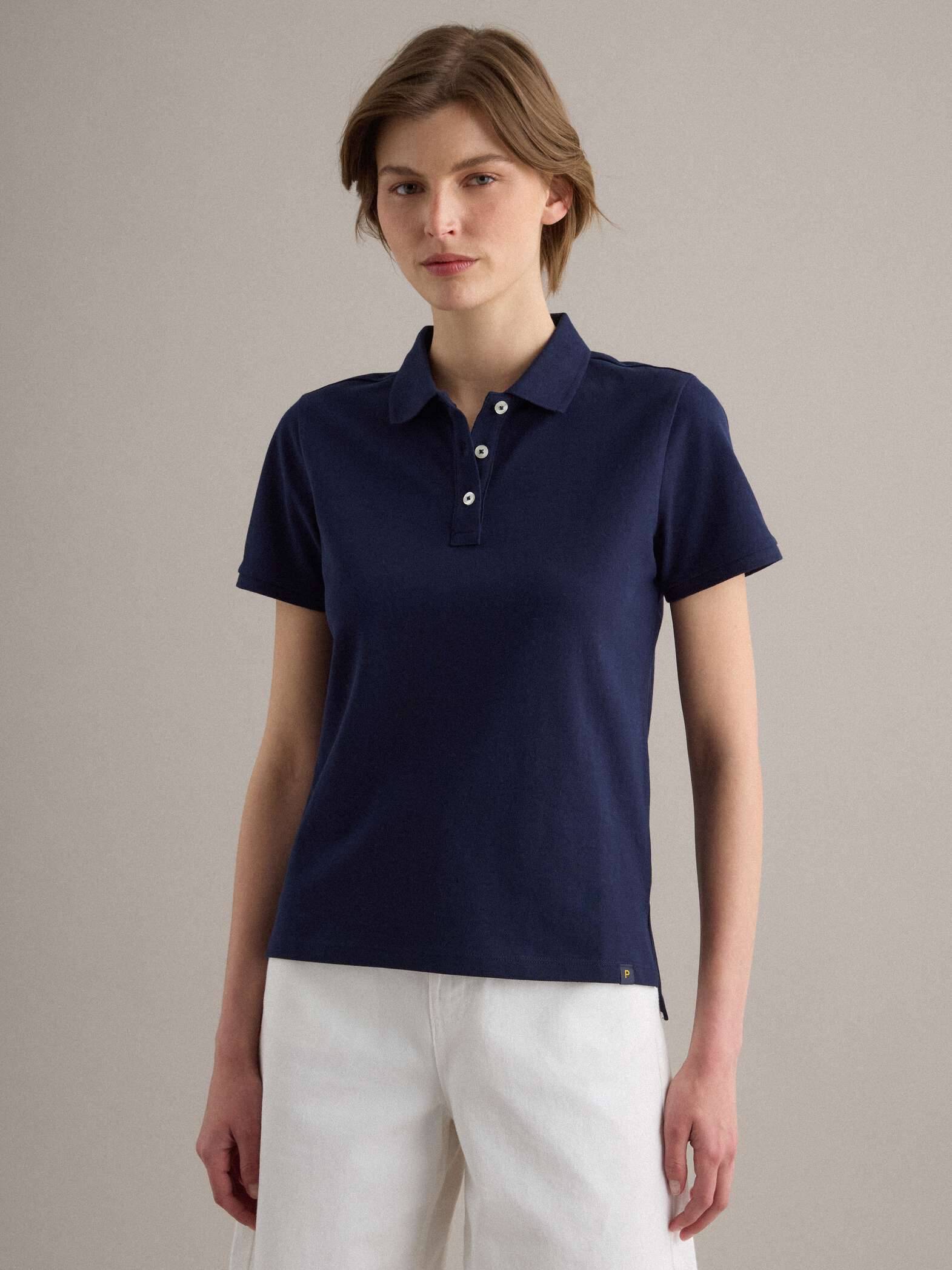 OVS Blue Regular Fit Organic Cotton Polo Shirt