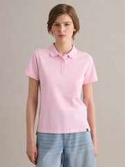 OVS Pink Organic Cotton Polo Regular Fit