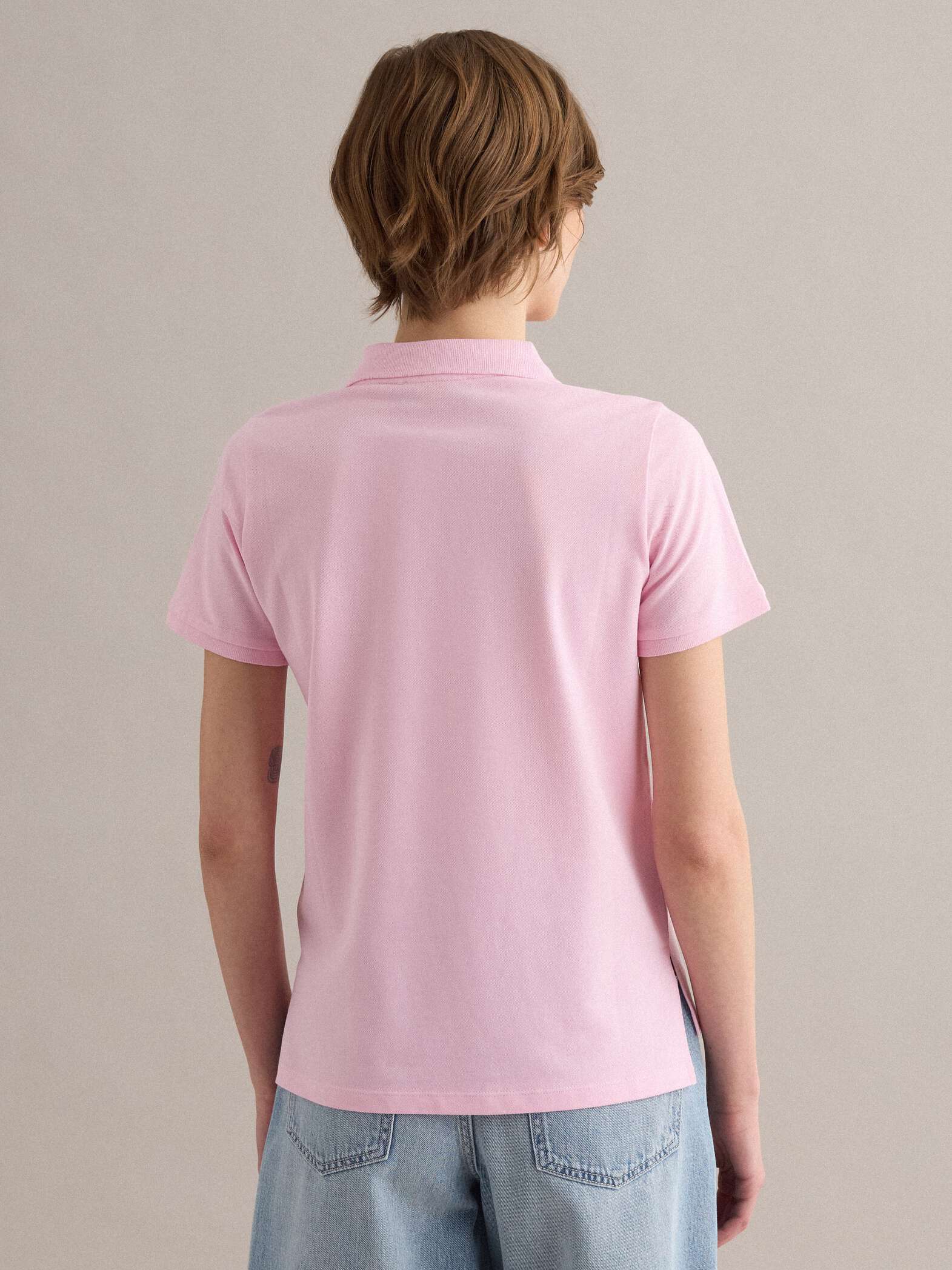 OVS Pink Organic Cotton Polo Regular Fit