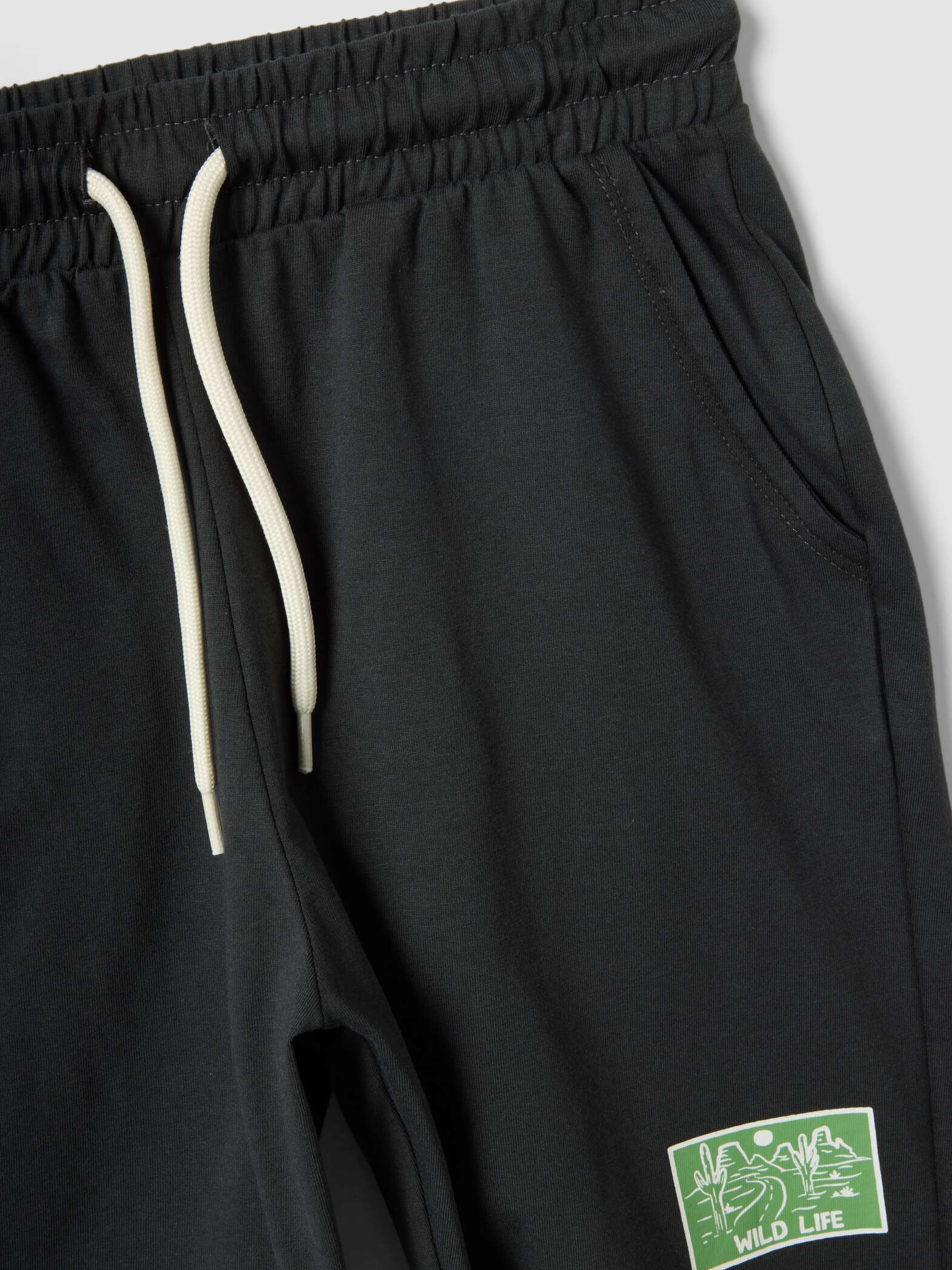 OVS Beige And Black Pure Cotton Set With T-Shirt And Shorts
