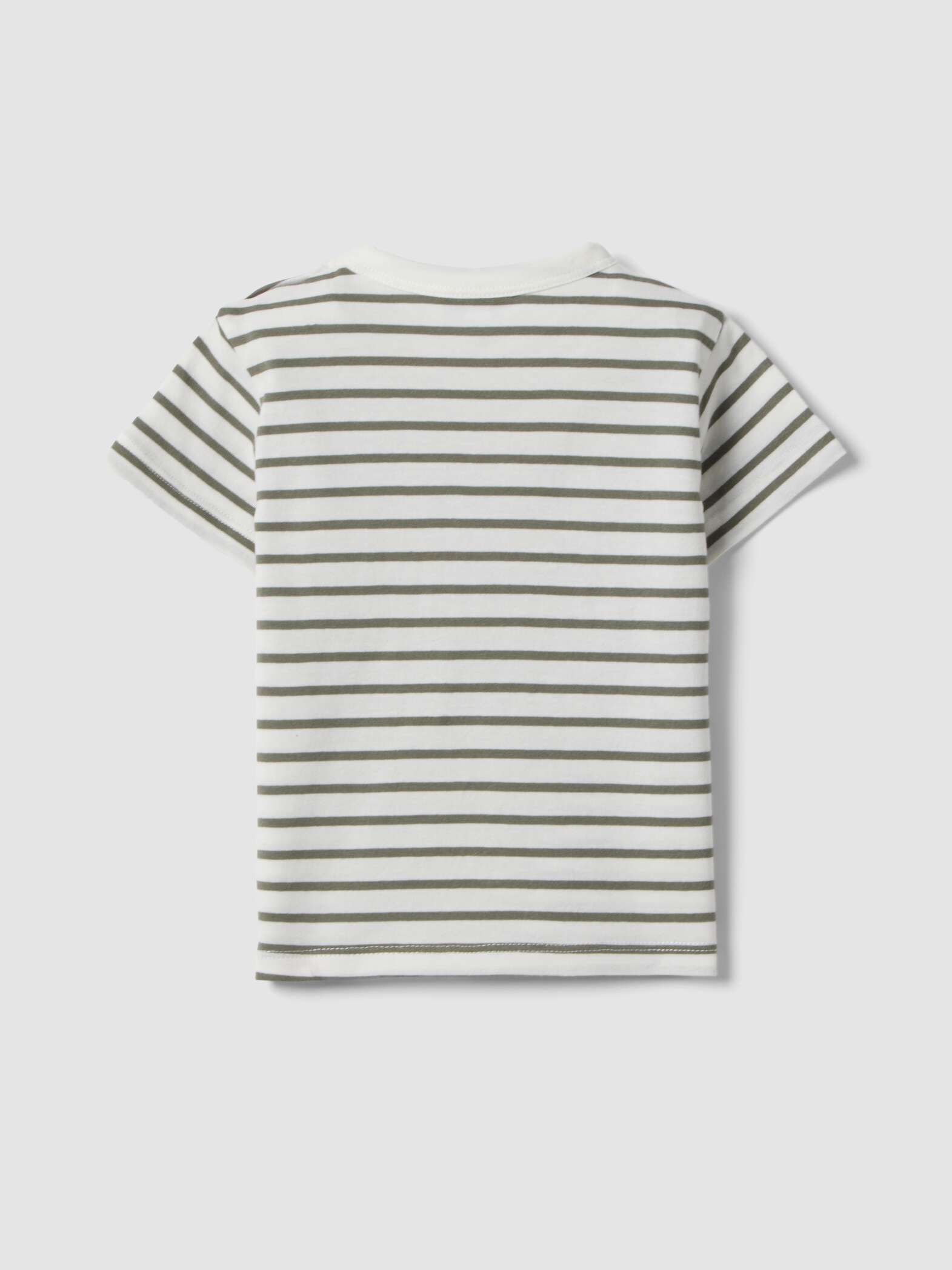 OVS Boys Pure Cotton Multicolour Striped T-Shirt With Dog Pocket