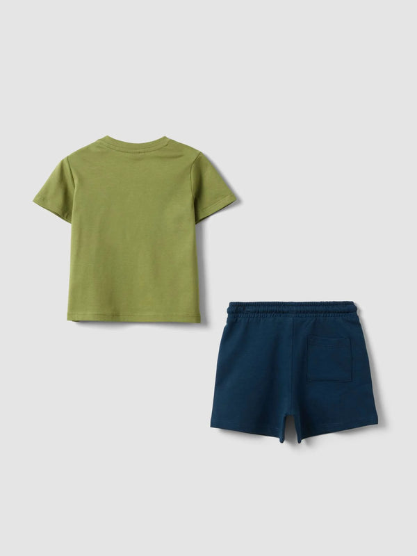OVS Multicolour Pure Cotton Children'S Set Regular Fit With Tiger