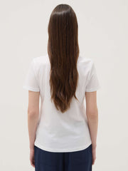 OVS White Pure Cotton T-Shirt With Floral Print