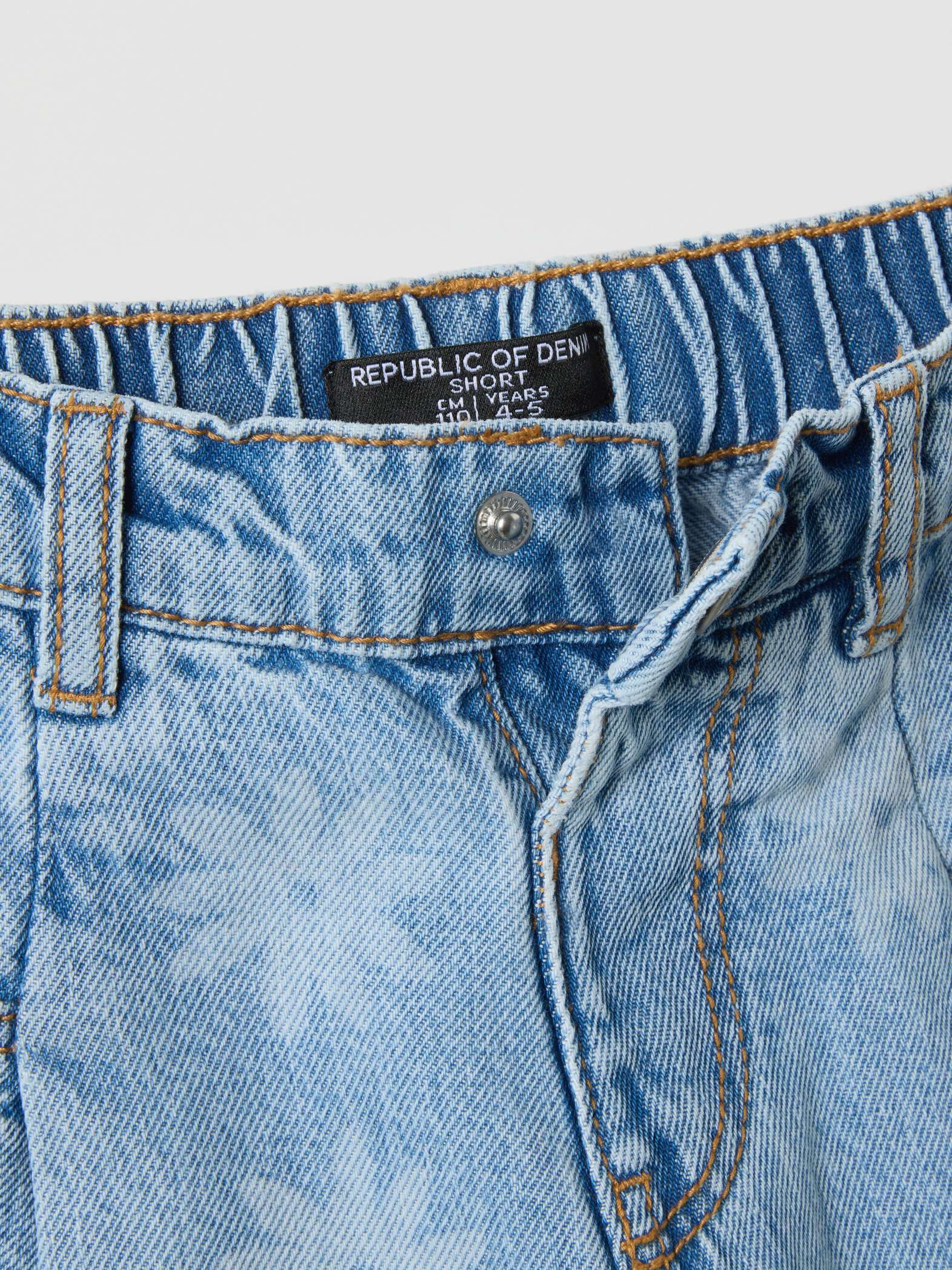OVS Light Blue Pure Cotton Denim Shorts