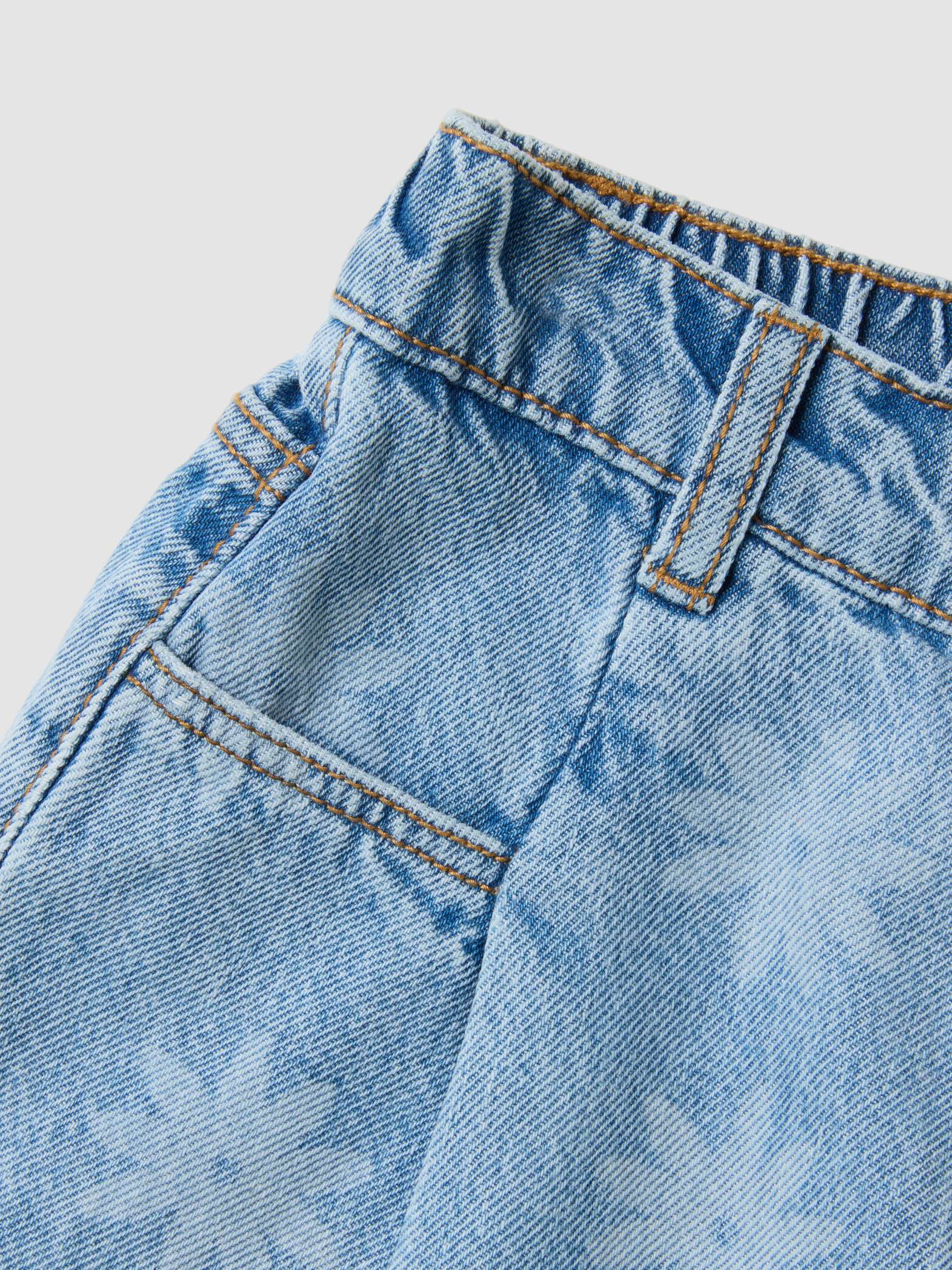 OVS Light Blue Pure Cotton Denim Shorts