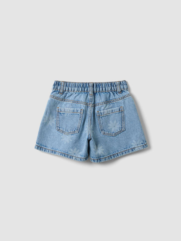 OVS Light Blue Pure Cotton Denim Shorts