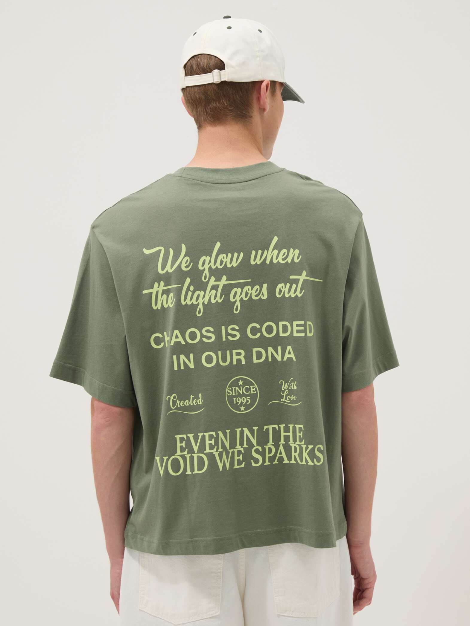 OVS Green Pure Cotton Short-Sleeve T-Shirt