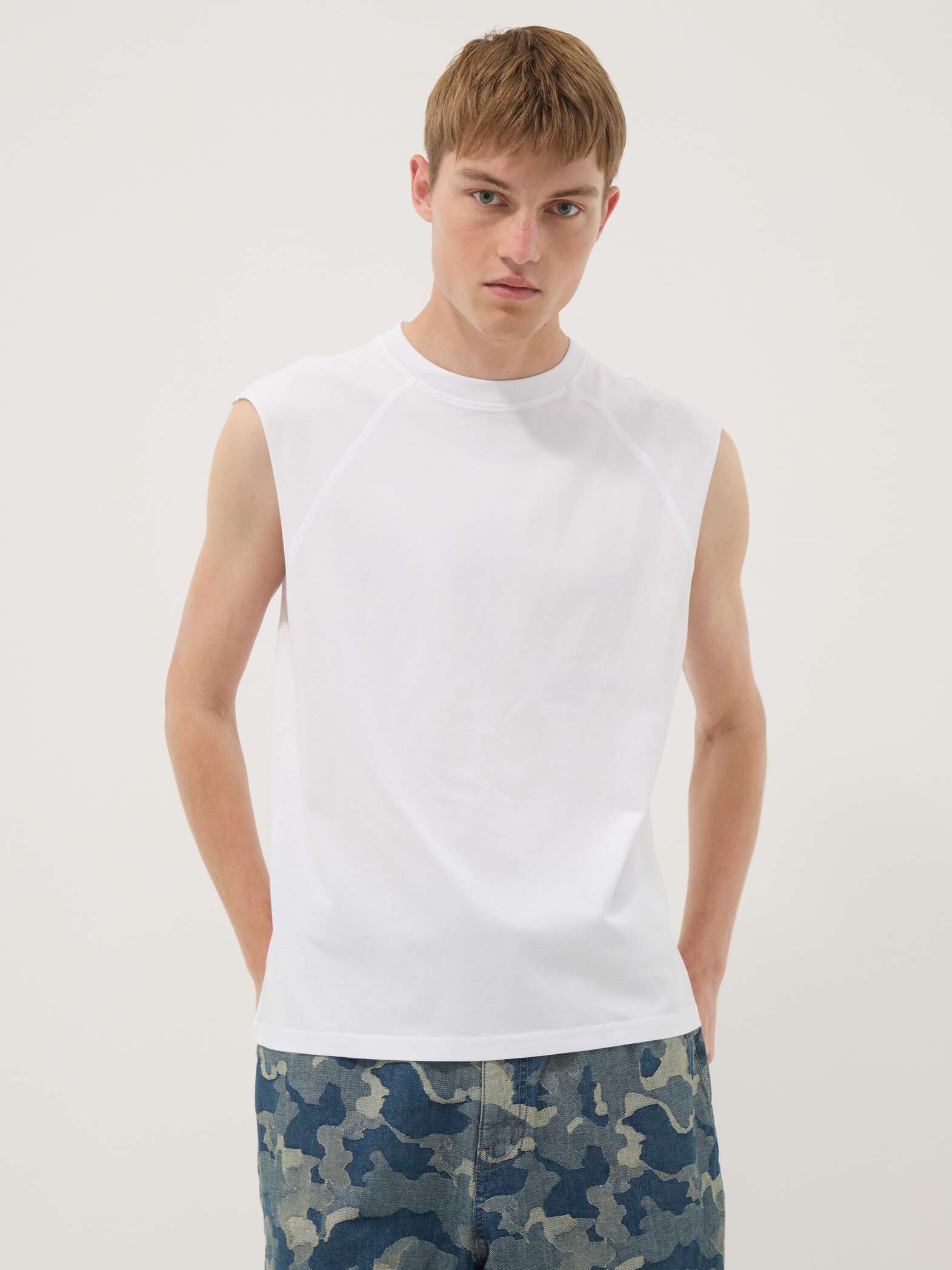 OVS White Pure Cotton Tank Top “ Regular Fit