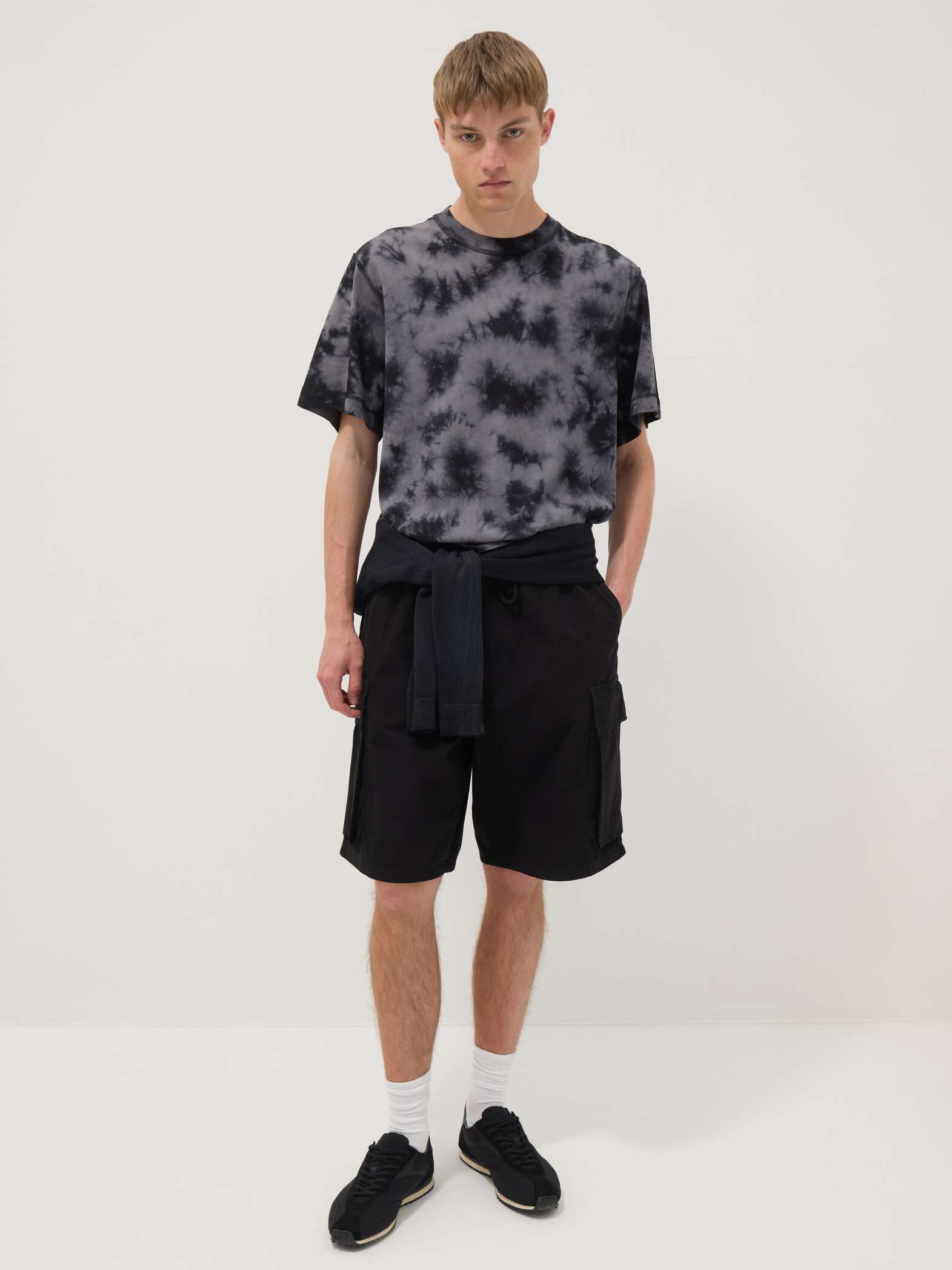 OVS Pure Cotton T-Shirt With Tie-Dye Print