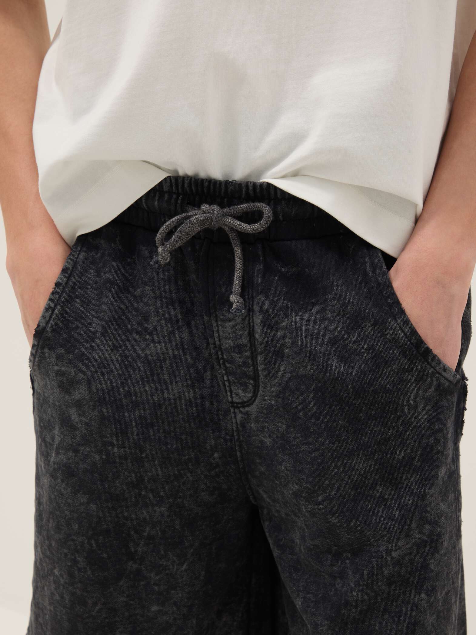 OVS Black Cotton-Blend Bermuda Shorts With Elasticated Waist