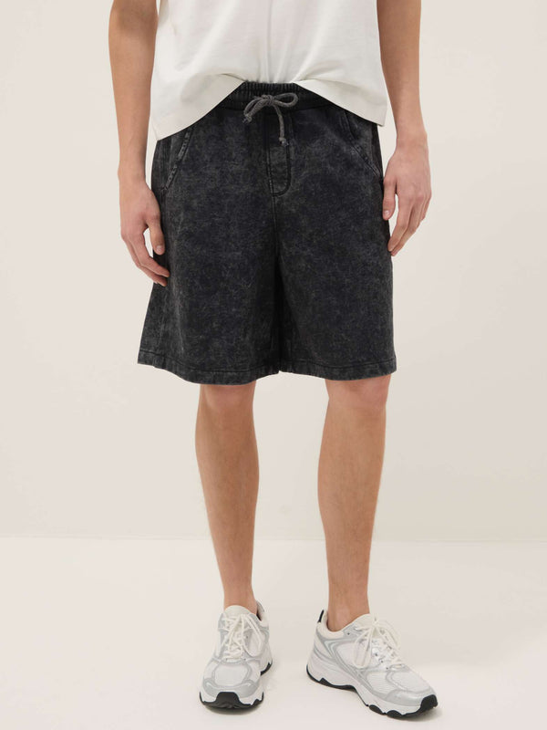 OVS Black Cotton-Blend Bermuda Shorts With Elasticated Waist