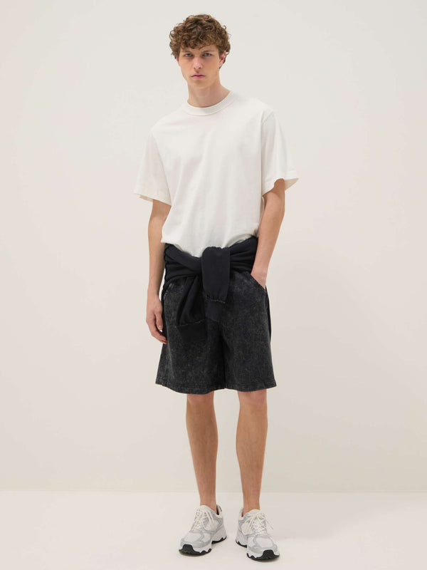 OVS Black Cotton-Blend Bermuda Shorts With Elasticated Waist