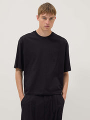 OVS Black Pure Cotton Short-Sleeve T-Shirt
